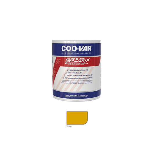 COO-VAR ANTISLIP FLOOR PAINT 5l YELLOW 125/G139/776/F