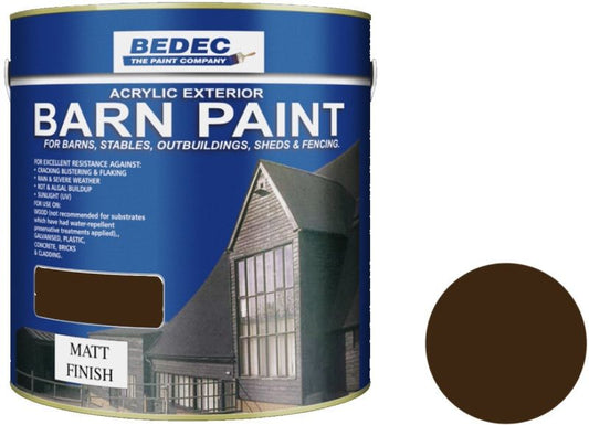BEDEC MATT BARN PAINT 2.5l CHESTNUT BEDE2AN2009/40