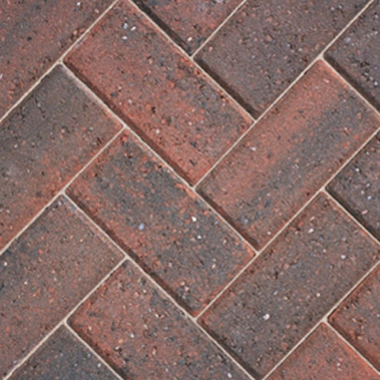 BRADSTONE DRIVEWAY PAVIOUR 200 x 100 x 50mm BRINDLE 40333
