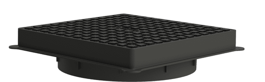 POLYPIPE SQUARE PP COVER & 65MM DEEP FRAME 460mm UG510