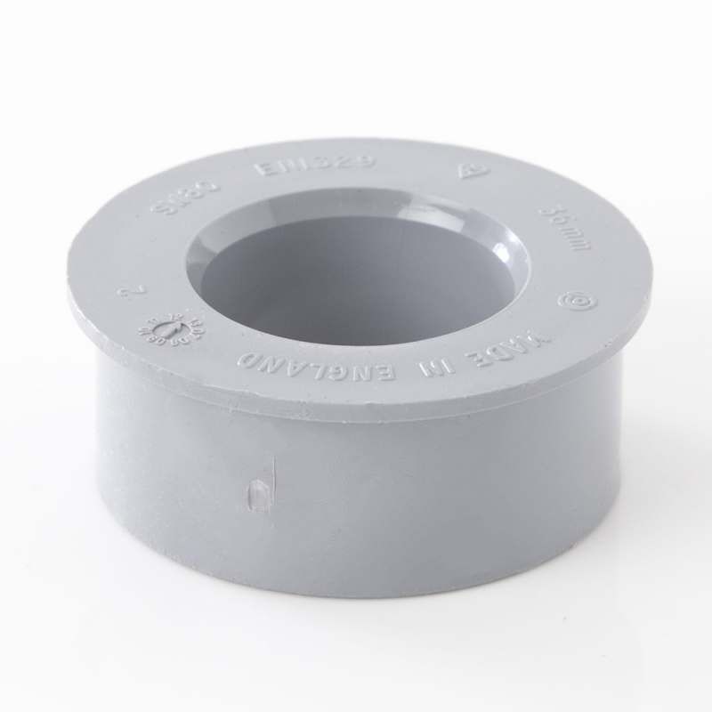 POLYPIPE SOIL SOLVENT BOSS ADAPTOR 32mm SW80 SW80G GREY
