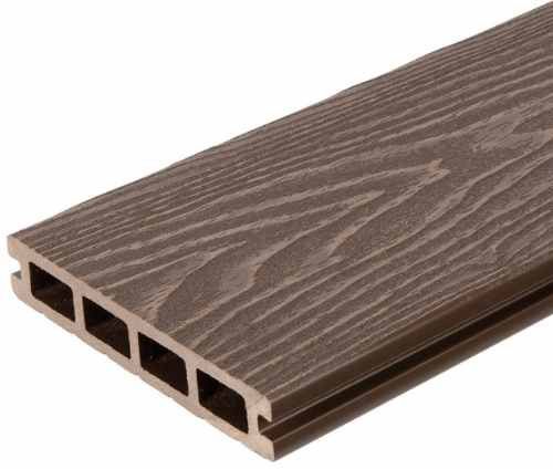 COMPLETE COMPOSITE DECKING BOARD PREMIER BROWN 136 x 25 x 3660mm CCPB