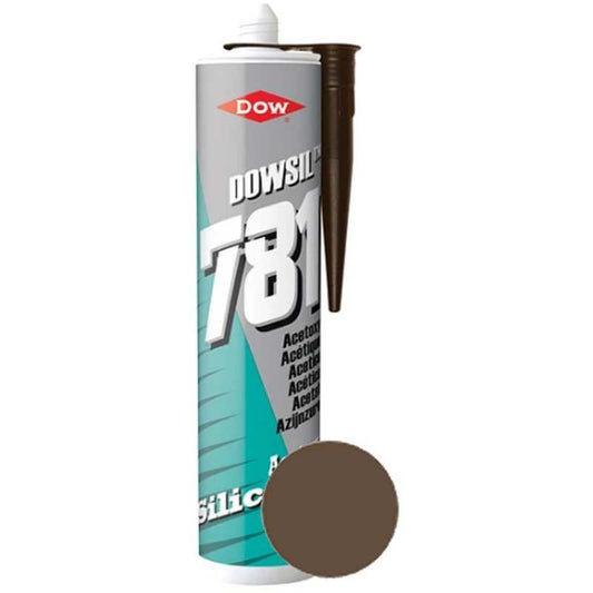 DOW 781 MULTI PURP ACETOXY SILICONE SEALANT 310m BROWN 3295249