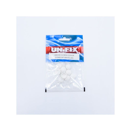 UNIFIX DOME CAP SCREW COVER CHROME PLATED (PACK 20) UB2003