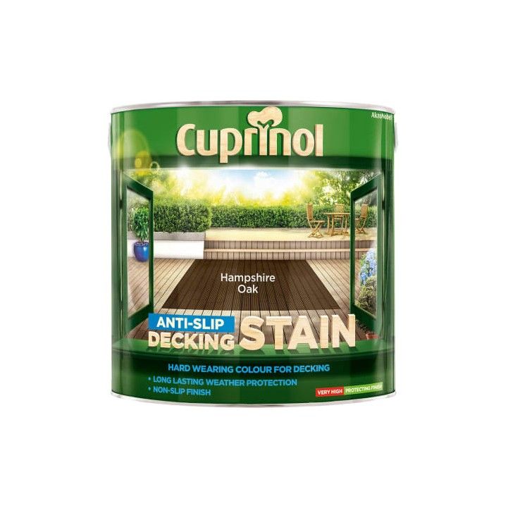 CUPRINOL ANTI-SLIP DECKING STAIN 2.5l HAMPSHIRE OAK 5092620