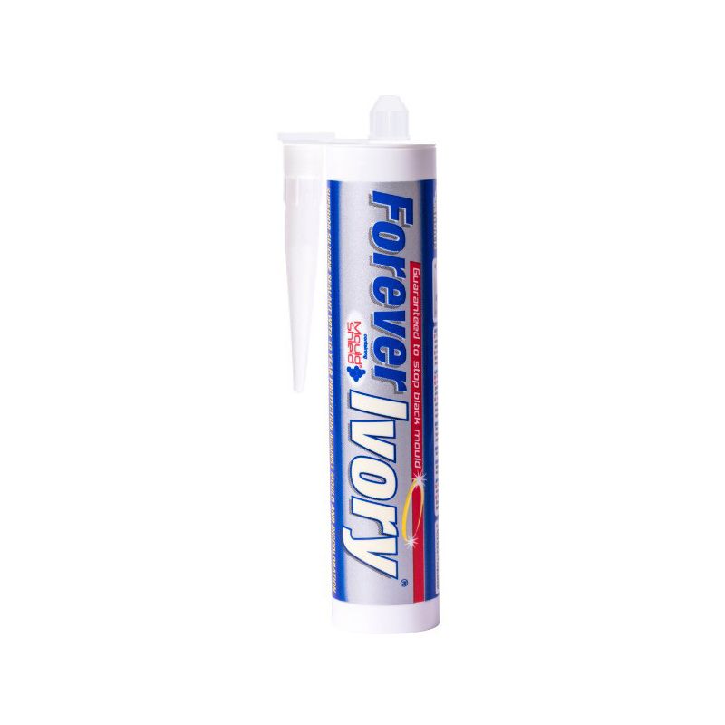 Everbuild Forever Silicone Sealant 295ml Ivory FOREVERIV