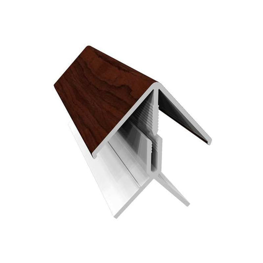 FREEFOAM 2 PART EXTERNAL CORNER TRIM 3m WOODGRAIN ROSEWOOD FC3043WGR