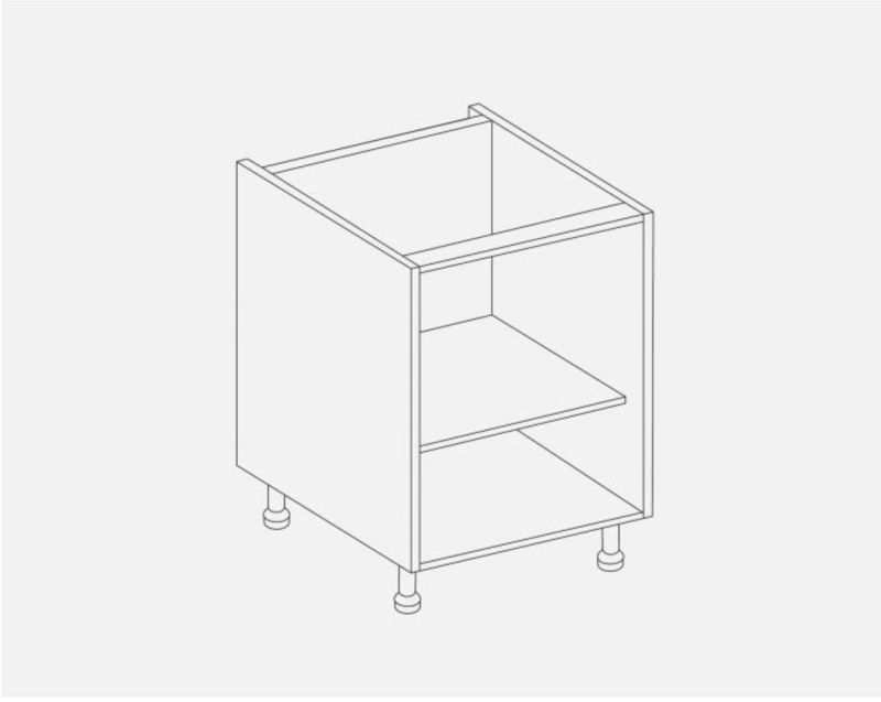 TKC 184BASE600 BASE UNIT CARCASS 600mm WHITE