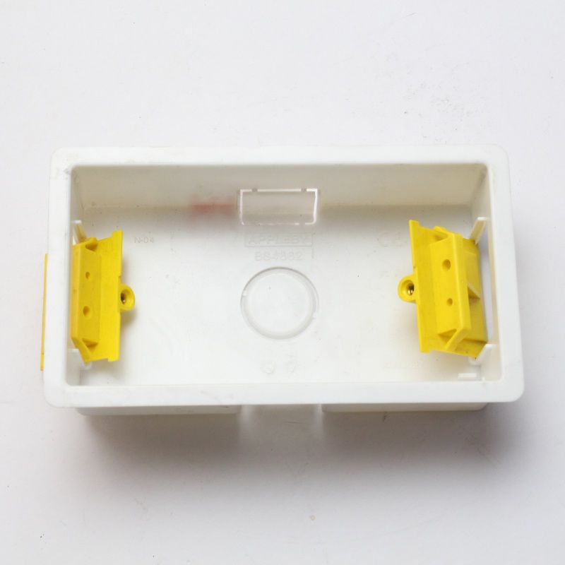APPLEBY SB629 2-GANG DRY LINING INSTALLATION BOX WITH ADJUSTABLE LUGS 35mm