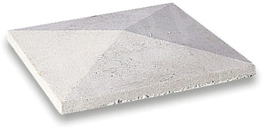 BRADSTONE PYRAMID PIER CAPS 380 x 380mm OFF WHITE 22783