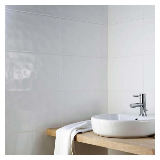 YTC KA4025BUWH BUMPY TILE 400 x 250mm WHITE (10 TILES PER M2)