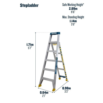 WERNER LEANSAFE 3-IN-1 ALUMINIUM LADDER 75070