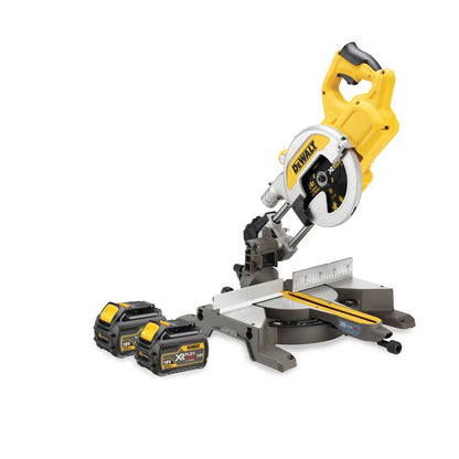 DeWalt 54V FlexVolt Xr Mitre Saw 216mm With 2 x 6.0ah Li-ion Batteri | DCS777T2-GB
