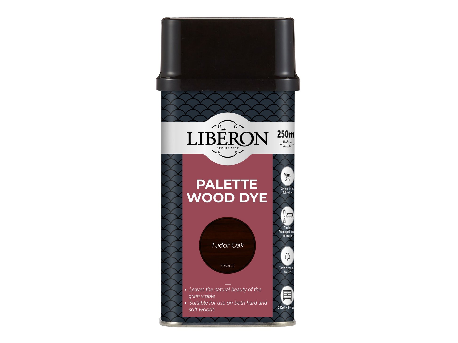 LIBERON WATER BASED PALETTE WOOD DYE 250ml TUDOR OAK LIBWDPTO250N