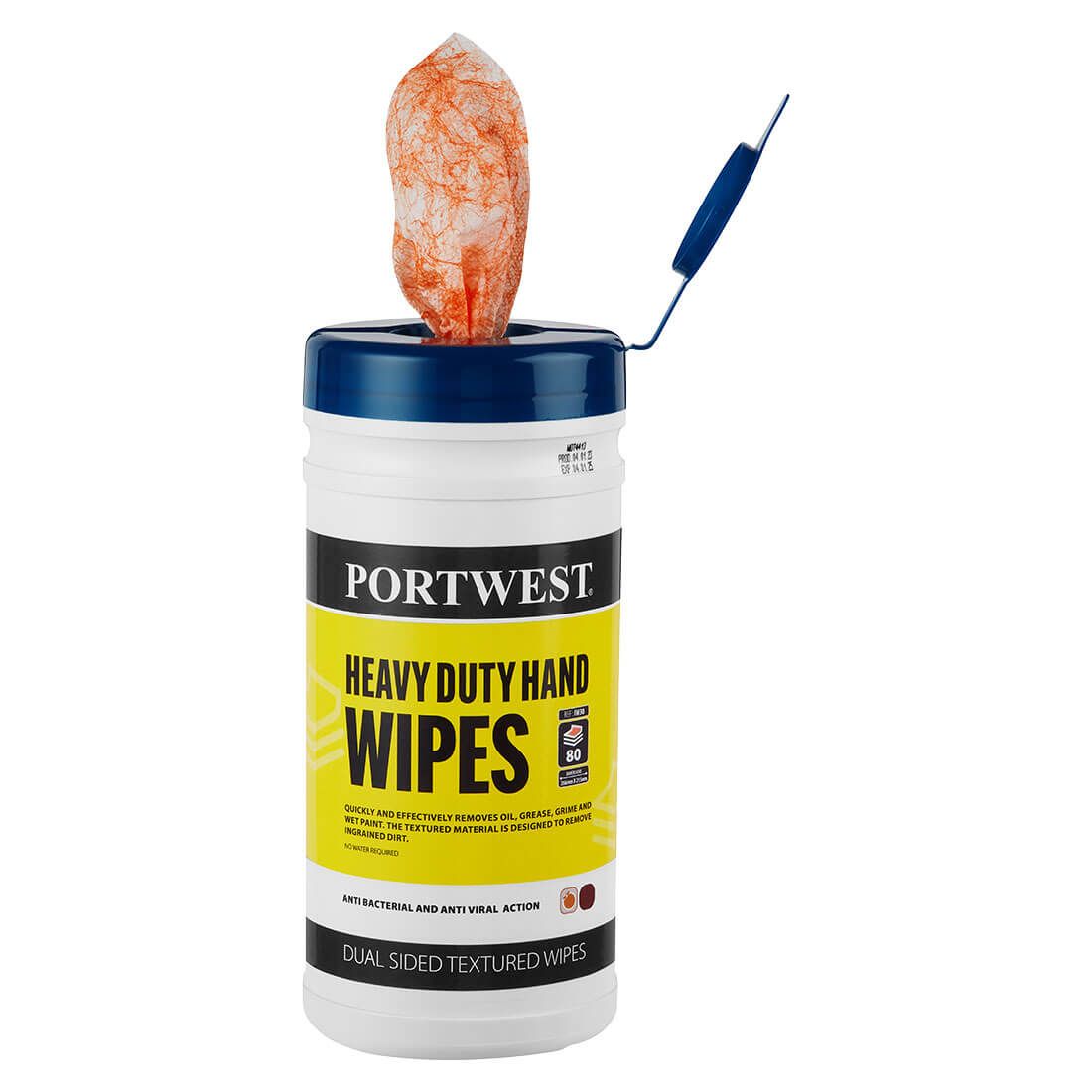 Heavy Duty Hand Wipes (80 Wipes), , R, Orange