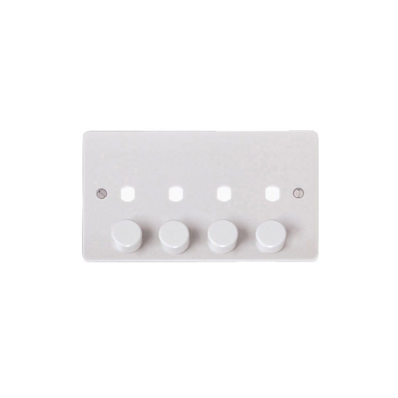 CLICK CMA148PL 4-GANG DIMMER PLATE & KNOBS
