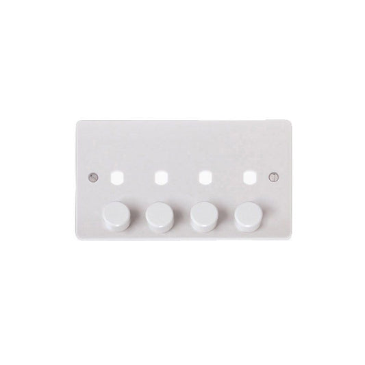 CLICK CMA148PL 4-GANG DIMMER PLATE & KNOBS