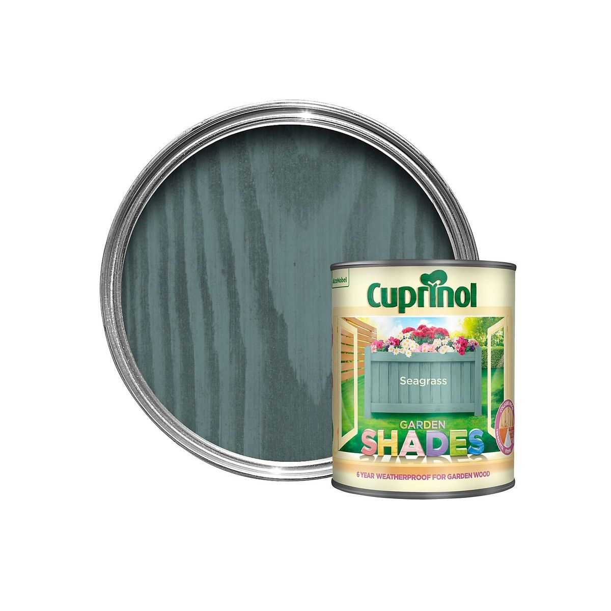CUPRINOL GARDEN SHADES PAINT 1l SEA GRASS 5083482