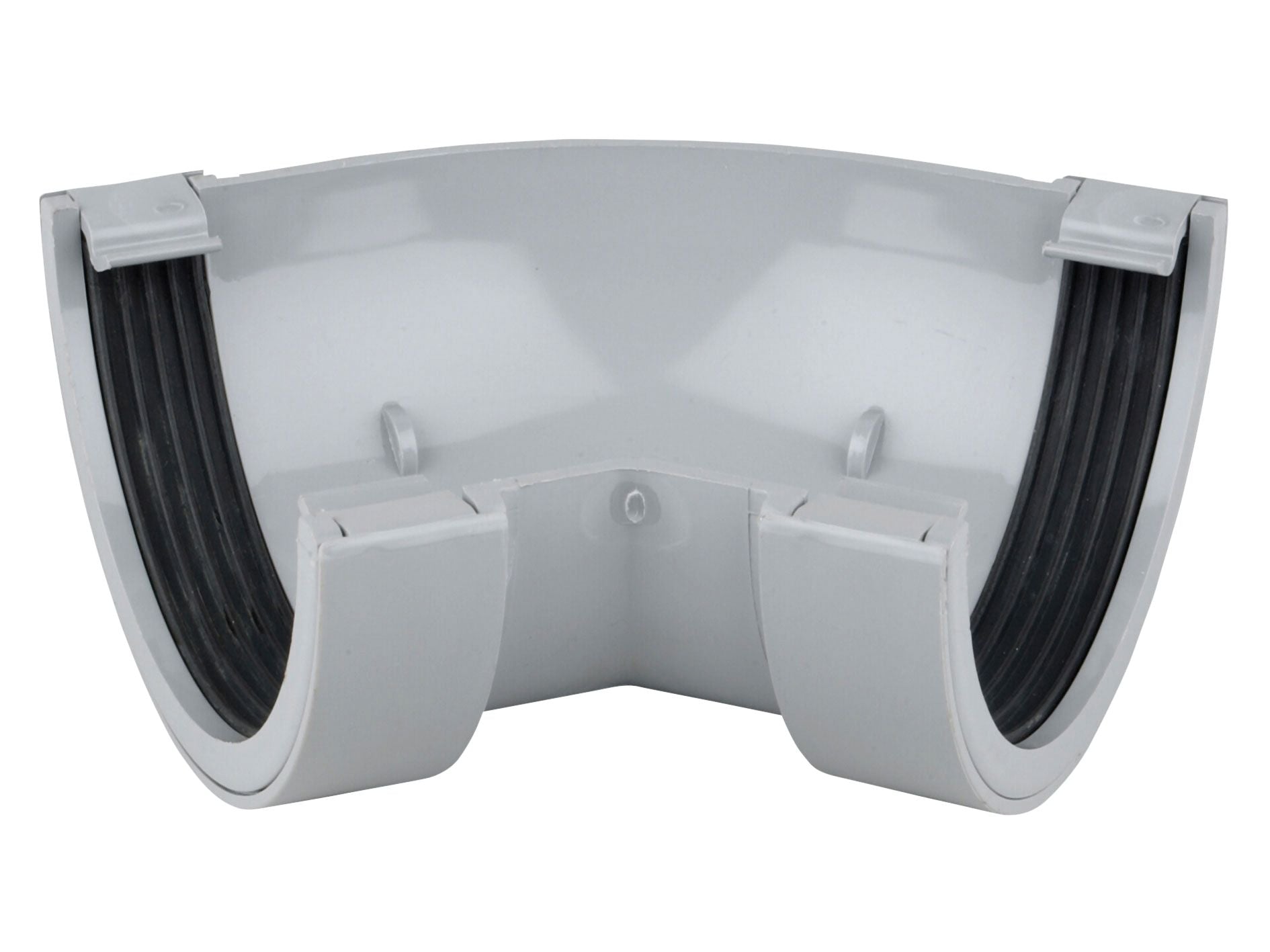 OSMA 0T004 ROUND PVCU GUTTER ANGLE 45deg 112mm 0T004G GREY