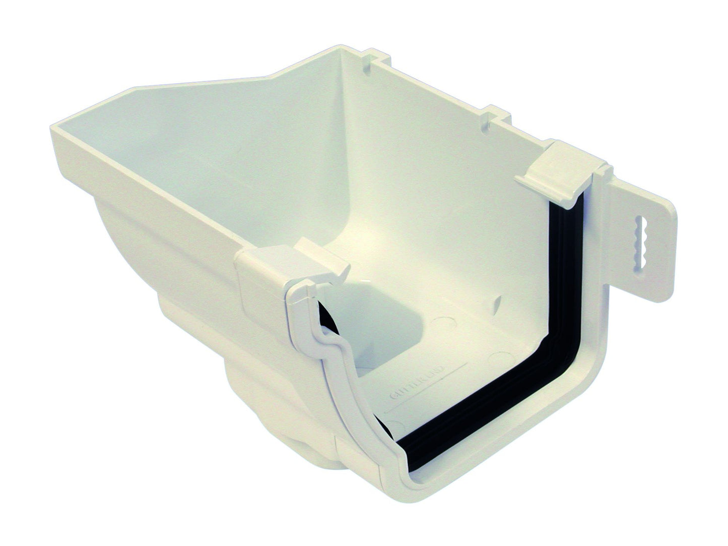 OSMASTORM 8T807 PVCU STOPEND OUTLET LH 111mm 8T807W WHITE