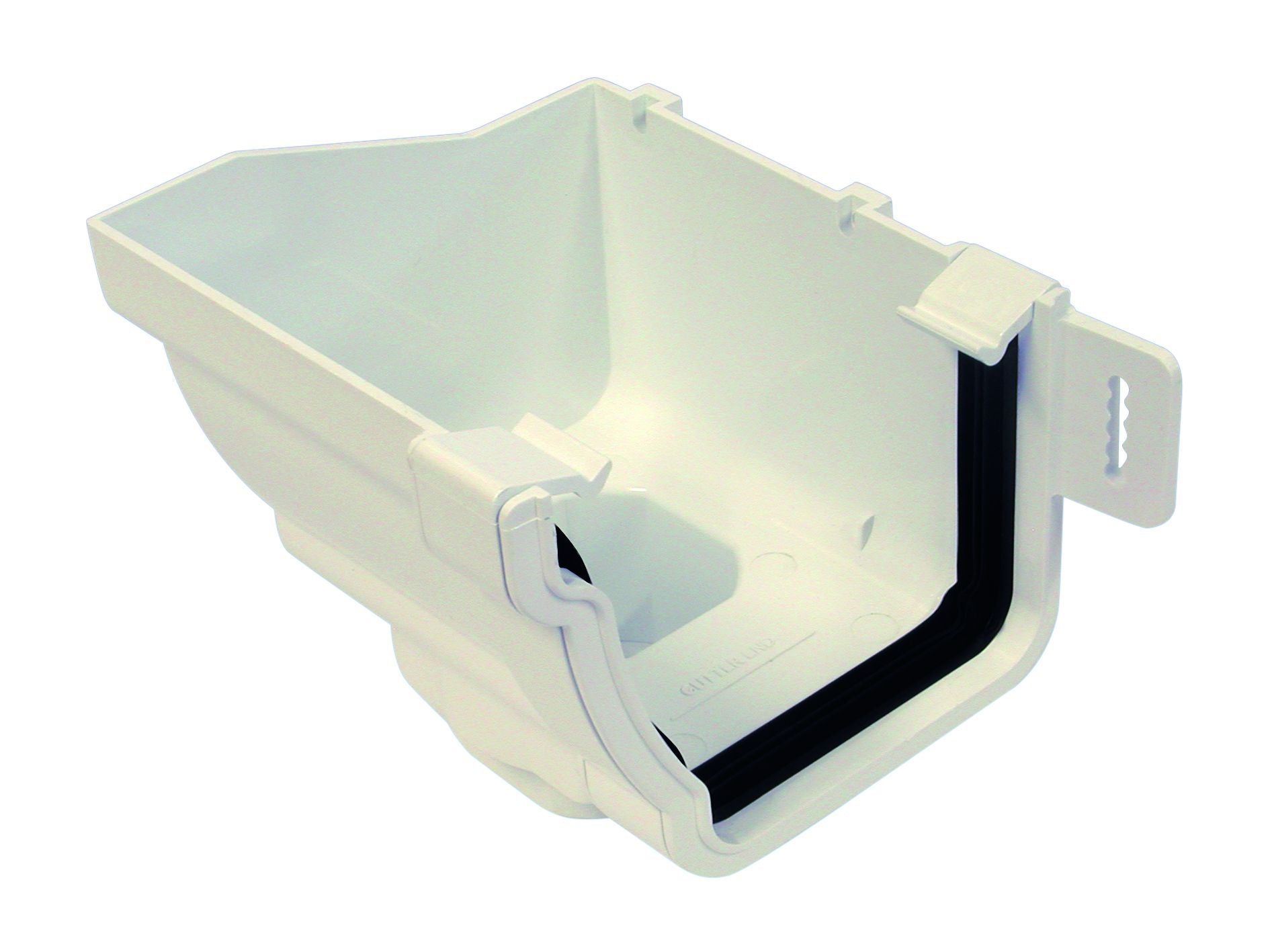 OSMASTORM 8T807 PVCU STOPEND OUTLET LH 111mm 8T807W WHITE