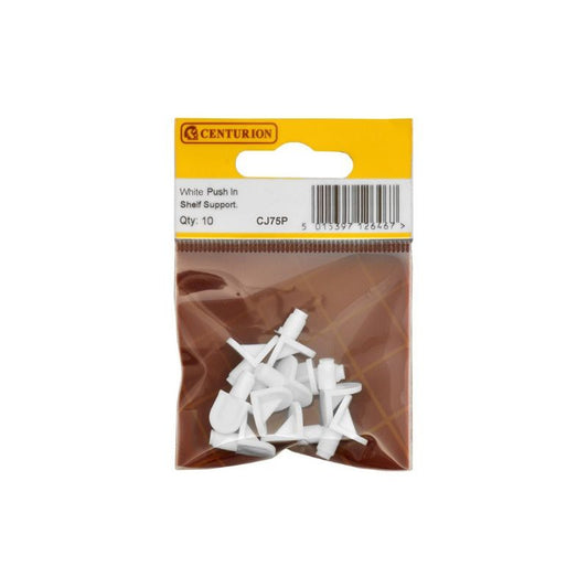CENTURION CJ75P WHITE PLASTIC PUSH IN SELF SUPPORT