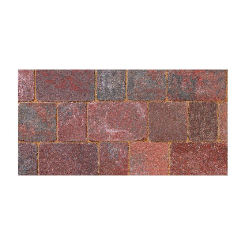BRADSTONE WOBURN RUMBLED 50mm BLOCK PAVING(OLD) 134 x 134 x 50mm BRINDLE 40265