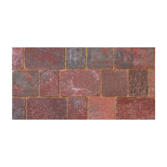 BRADSTONE WOBURN RUMBLED 50mm BLOCK PAVING(OLD) 134 x 134 x 50mm BRINDLE 40265