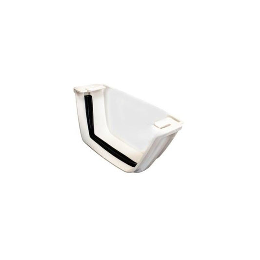 MARLEY FLOWLINE EXTERNAL STOP END 112mm WHITE REF2W