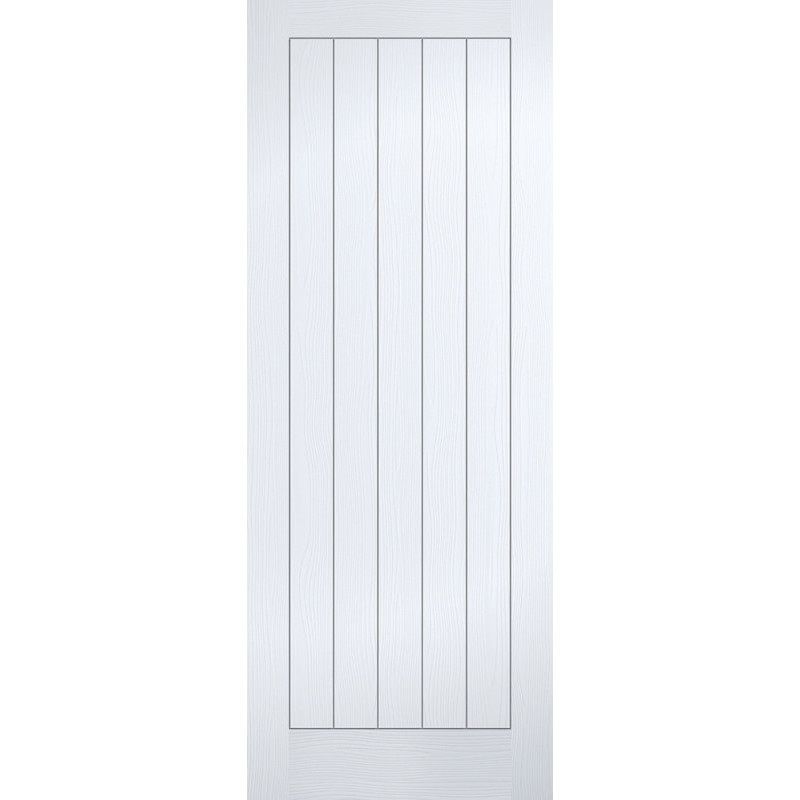 LPD WHITE VERTICAL 5 PANEL INTERNAL DOOR 78 x 24" 1981 x 610 x 35mm TEXV5P24