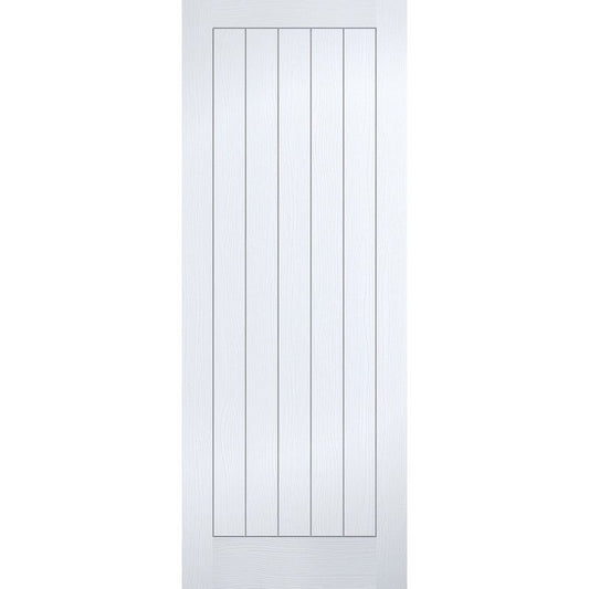 LPD WHITE VERTICAL 5 PANEL INTERNAL DOOR 78 x 24" 1981 x 610 x 35mm TEXV5P24