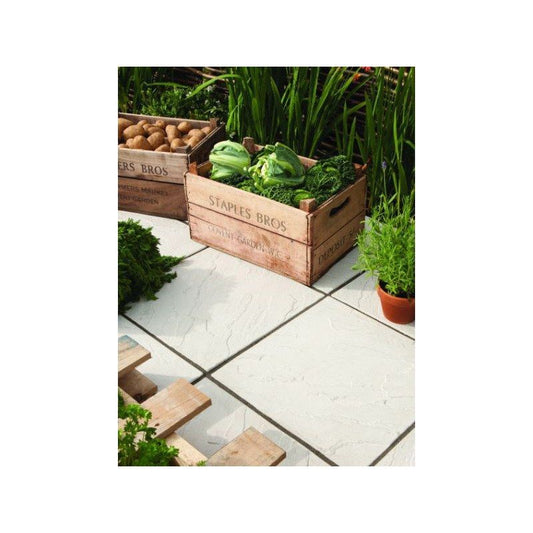 BRADSTONE EDALE ECO RIVEN PAVING 450 x 450 x 30mm GREY 21926