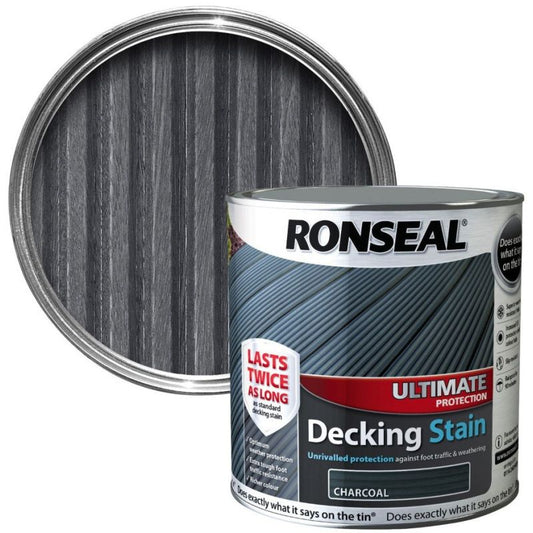 RONSEAL ULTIMATE DECKING STAIN 2.5l CHARCOAL 39108