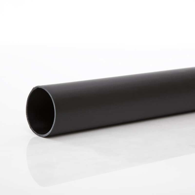 POLYPIPE PUSHFIT WASTE PIPE 50mm x 3m WP51 WP51B BLACK