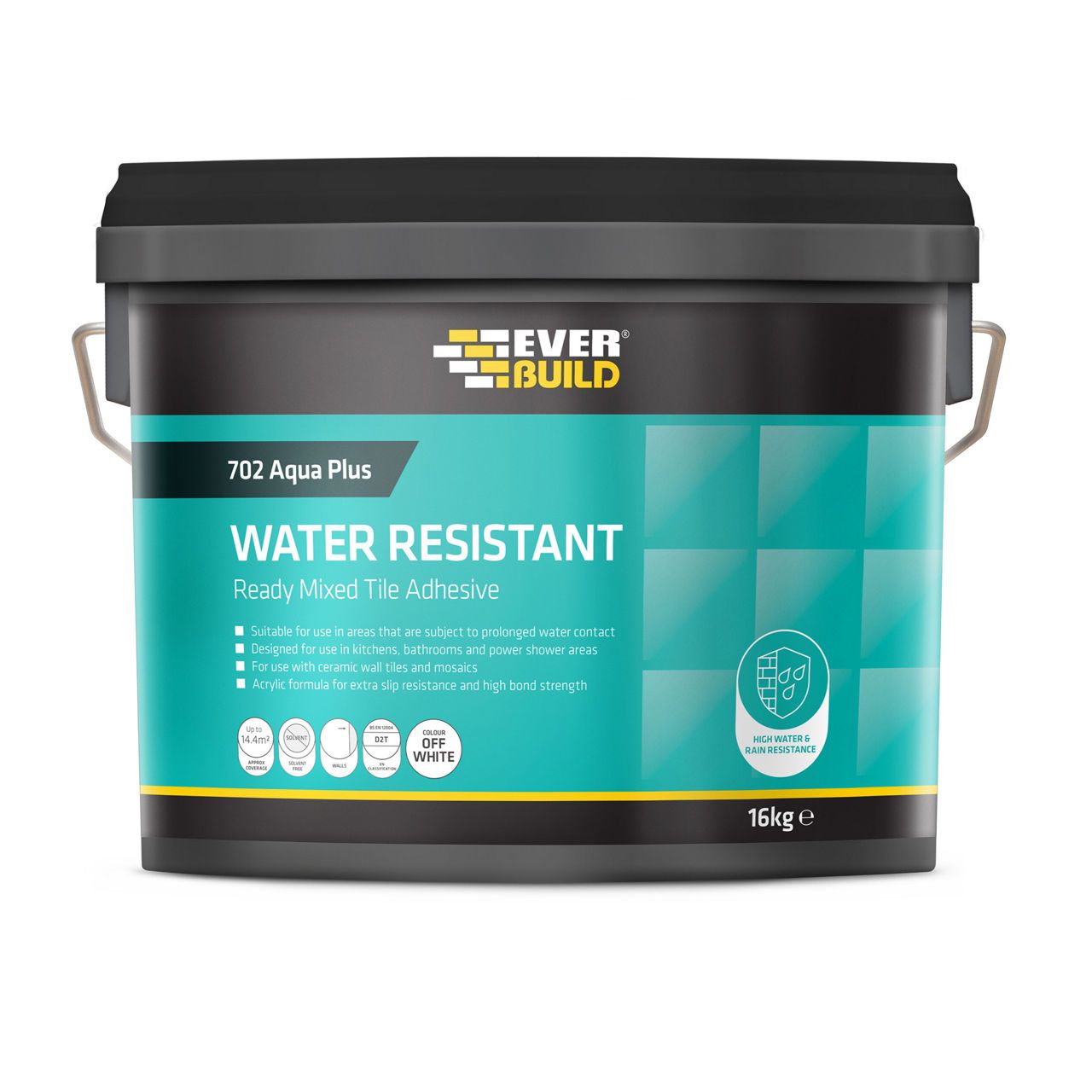 Everbuild 702 Water Resistant Tile Adhesive 14Kg RES10