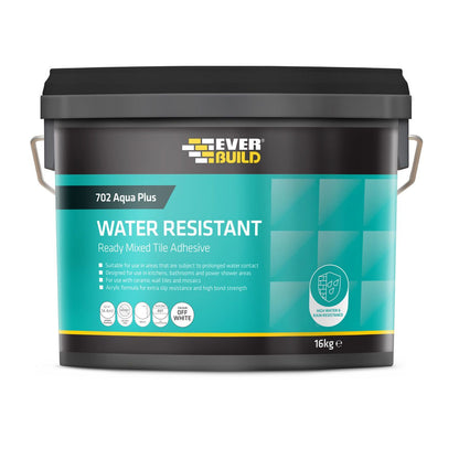 Everbuild 702 Water Resistant Tile Adhesive 14Kg RES10