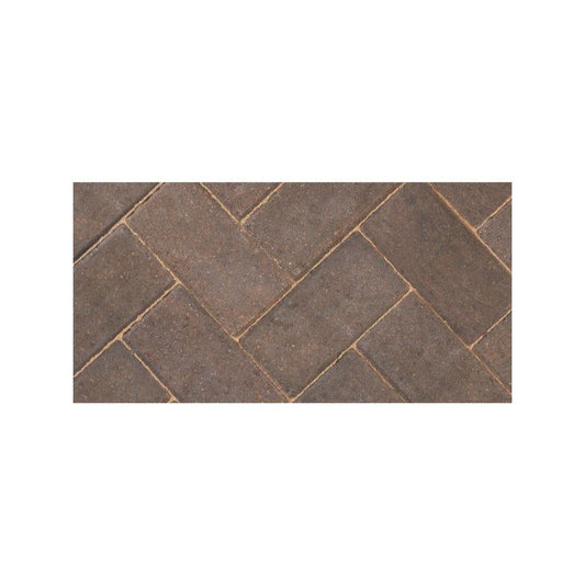 BRADSTONE EUROPA DRIVEWAY PAVIOUR 200 x 100 x 60mm BURNT OKER 40727