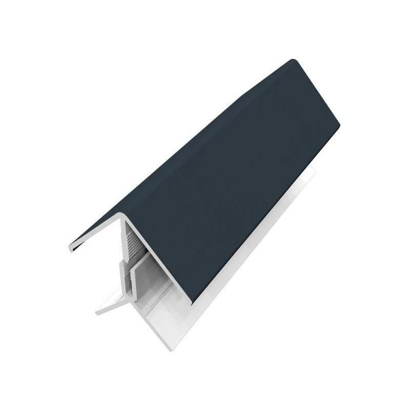 FREEFOAM 2 PART EXTERNAL CORNER TRIM 3m WOODGRAIN ANTHRACITE GREY FC3043WGAG