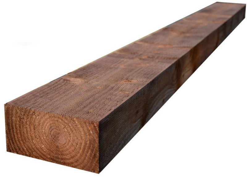 BSW 125 x 250mm x 2.4m SOFTWOOD UC4 BROWN TREATED INCISED SLEEPER FSC