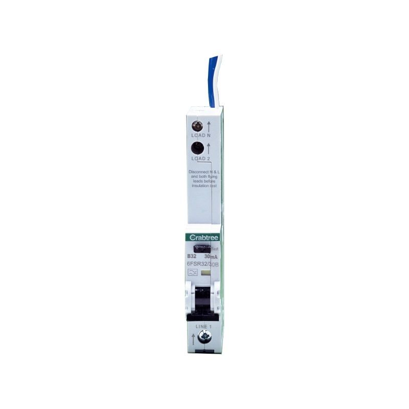CRABTREE 6FSR32/30B 1-POLE RCBO B CURVE 32a