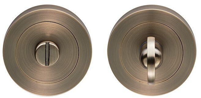 TURN & RELEASE CONCEALED FIX ROUND ROSE SPINDLE ANTIQUE BRASS GK4004AB