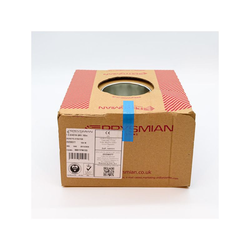 DONCASTER CABLE H6243Y1.5G050 6243Y PVC BASEC 1.5mm GREY