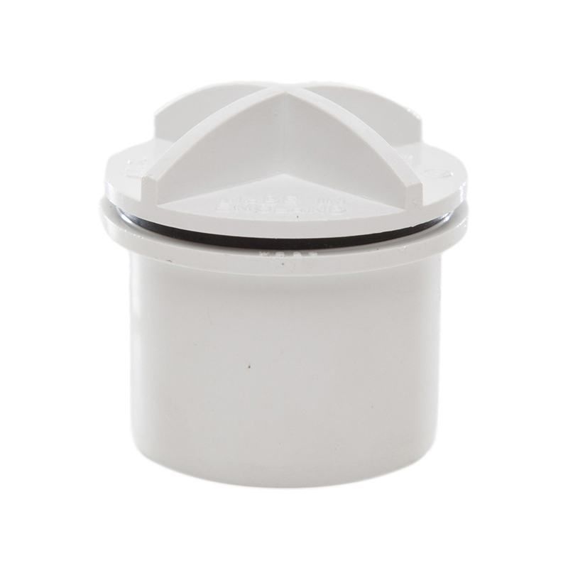 POLYPIPE PUSHFIT SCREW ACCESS PLUG 40mm WP44 WP44W WHITE
