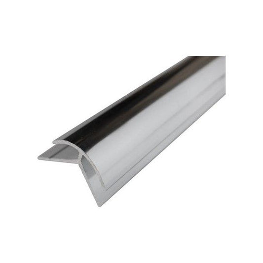 A-EXTERNAL-PS-4MM WETWALL EXTERNAL CORNER 2450mm POLISHED SILVER
