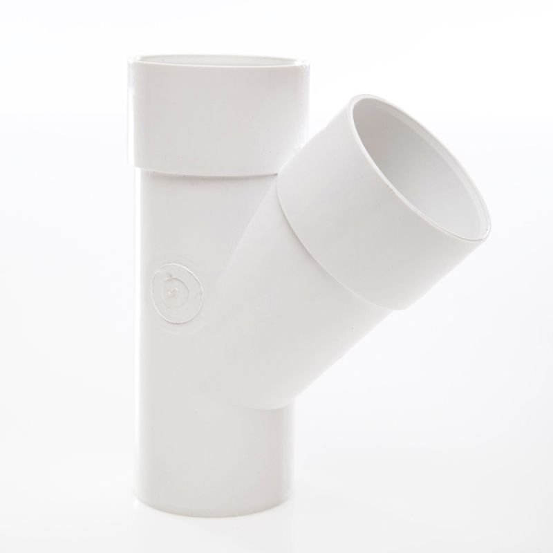 POLYPIPE ABS JUNCTION 50mm x 45deg WS53 WS53W WHITE