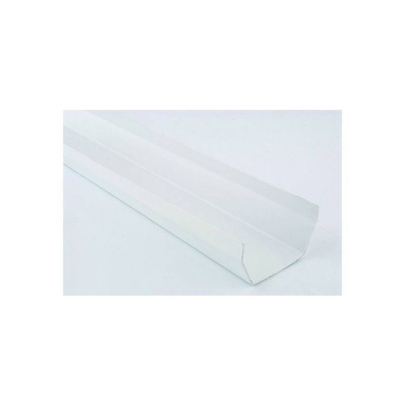 POLYPIPE RAINWATER SQUARE GUTTER 112mm x 4m RS201W WHITE