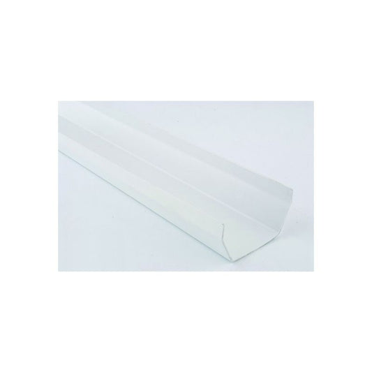 POLYPIPE RAINWATER SQUARE GUTTER 112mm x 4m RS201W WHITE