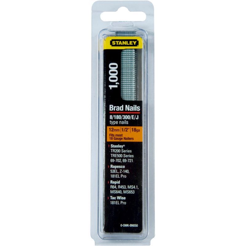 STANLEY STA0SWKBN050 PACK OF 1000 BRAD NAILS 12mm