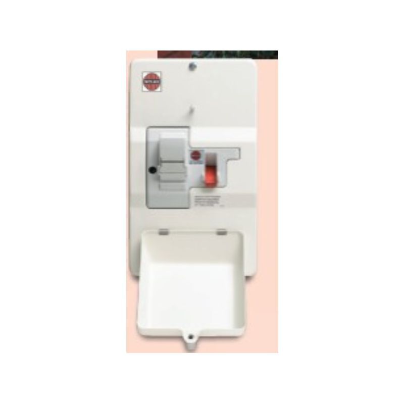 WYLEX DSF60M 2-POLE METAL ENCLOSED DOMESTIC SWITCH FUSE 100a WITH FUSE FITTED 60a