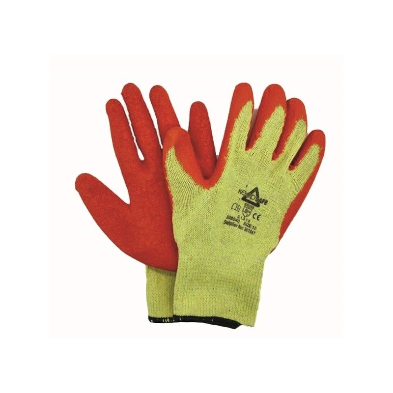 TURTON KEEPSAFE LATEX PALM COATED GRIP GLOVE SIZE 9 LARGE 659012090